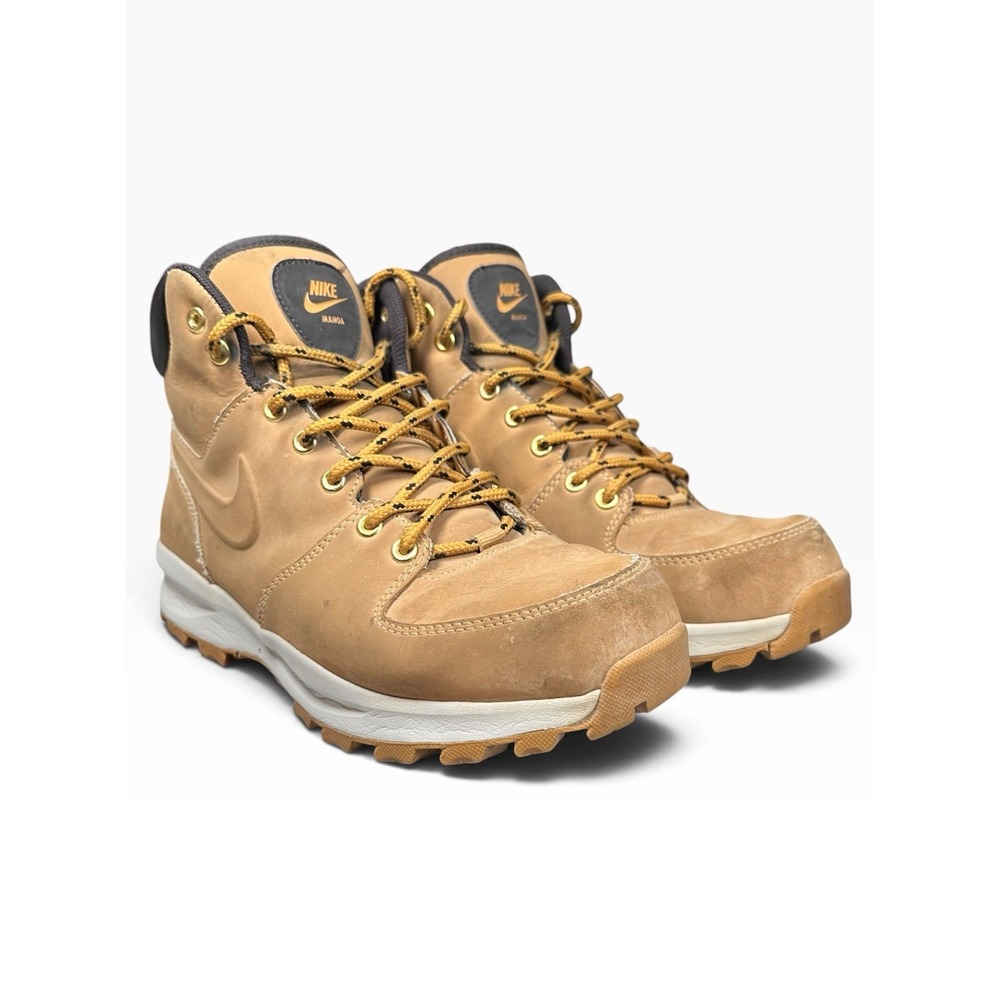 Nike Manoa Mens 9 Leather Boots Wheat Tan Haystack Velvet Brown 454350 700